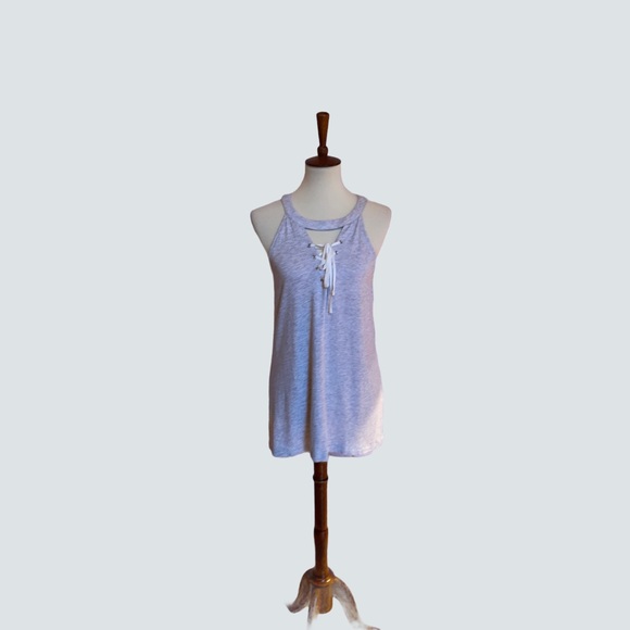 Market & Spruce Lace Up Tunic - L - NWOT - Picture 1 of 5